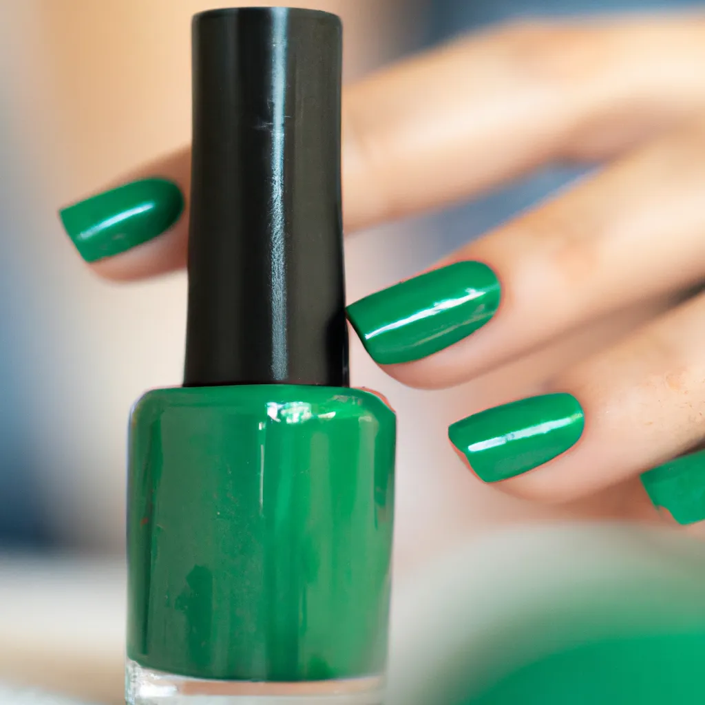 Jakie paznokcie do butelkowej zieleni?