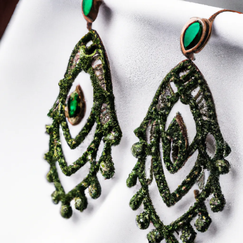 Jakie kolczyki do zielonej sukienki?