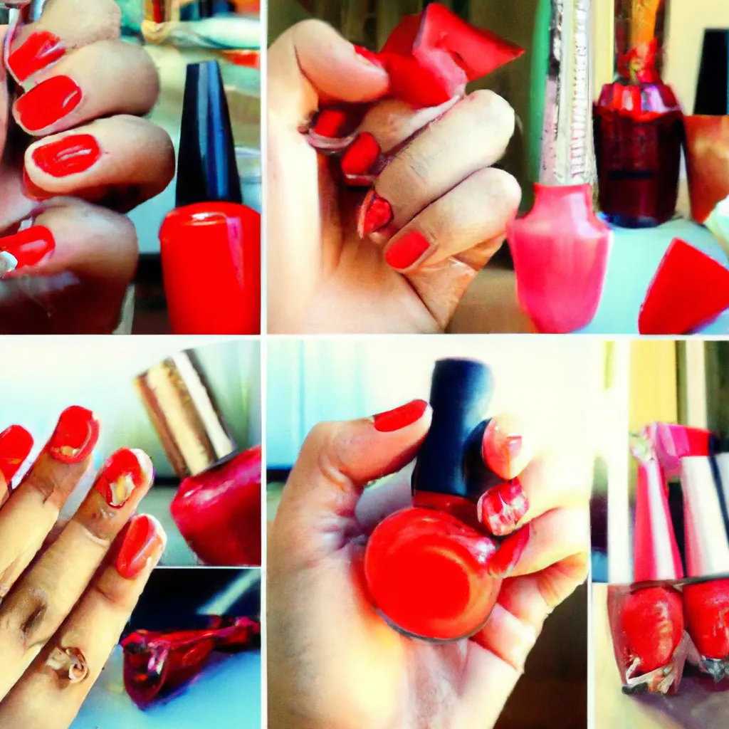 Co oznaczają czerwone paznokcie?