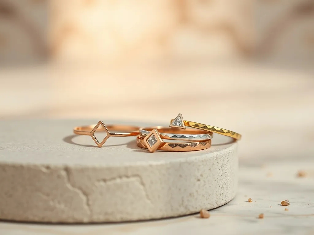 Pierścionki geometryczne – modne wzory i porady, jak wybrać
